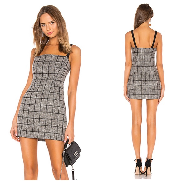 NBD Dresses & Skirts - NEW NBD Bynes Plaid Check Mini Dress Revolve